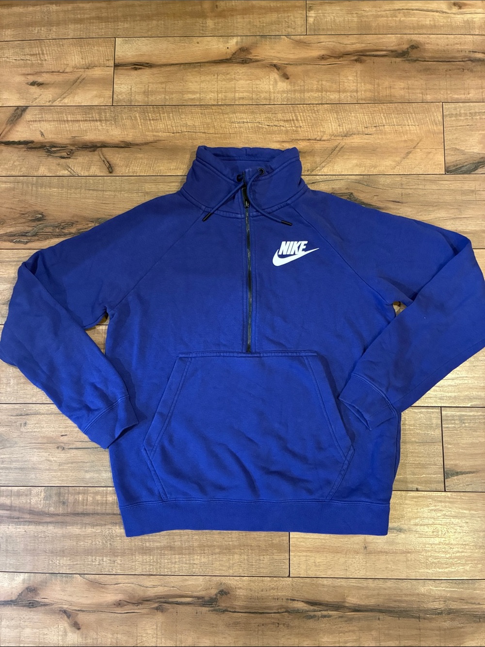 Nike Blue Half-Zip Pullover Sweatshirt